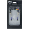 Load image into Gallery viewer, Spartacus Adjustable Broad Tip Blue Beaded Nipple Clamps
