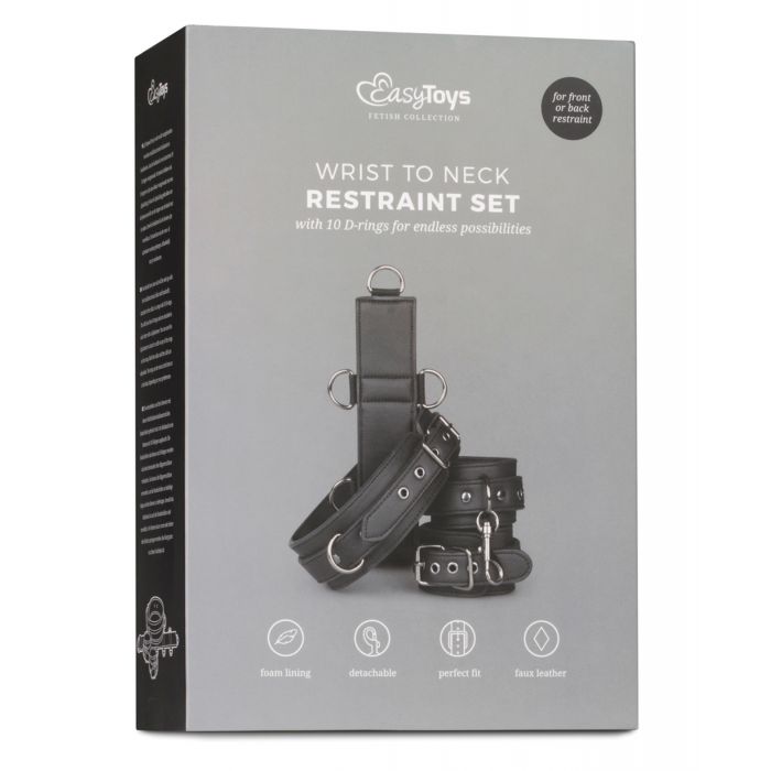 Set di restrizioni da collo a polso Easy Toys - Nero