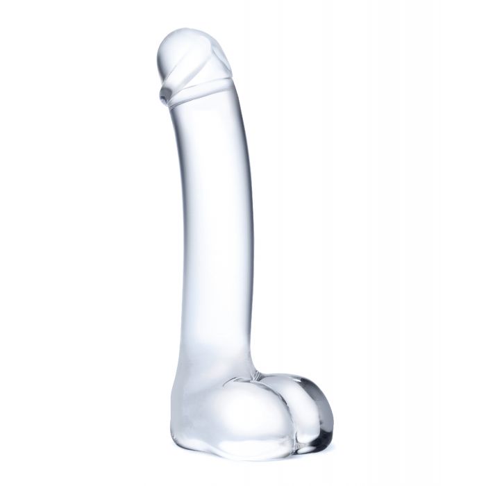 Glas 7 Inch Realistic Curved Glass G Spot Dildo Sex Toy