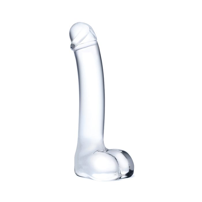 Glas 7 Inch Realistic Curved Glass G Spot Dildo Sex Toy