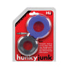 Load image into Gallery viewer, Hunky Junk Cog Ring 2 Size Double Pack - Cobalt &amp; Tar Pack of 2
