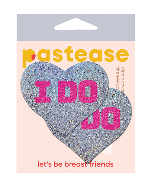 Pastease Premium Bridal I Do Silver Pasties One Size