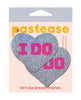 Load image into Gallery viewer, Pastease Premium Bridal I Do Silver Pasties One Size
