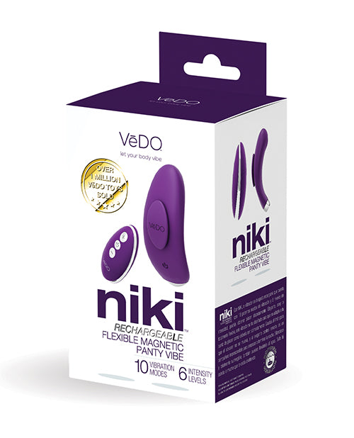 VeDO Niki Vibromasseur Rechargeable pour Culotte - Violet Profond