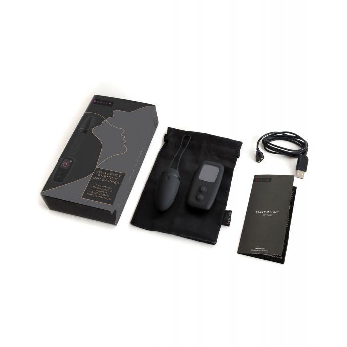 Bnaughty Premium Unleashed Remote Control Bullet - Noir