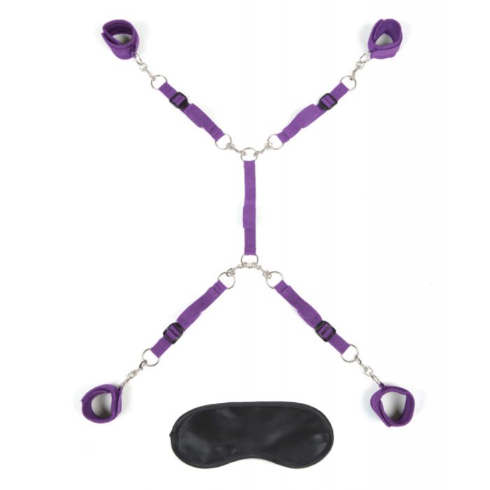 Lux Fetish Bed Spreader - Purple