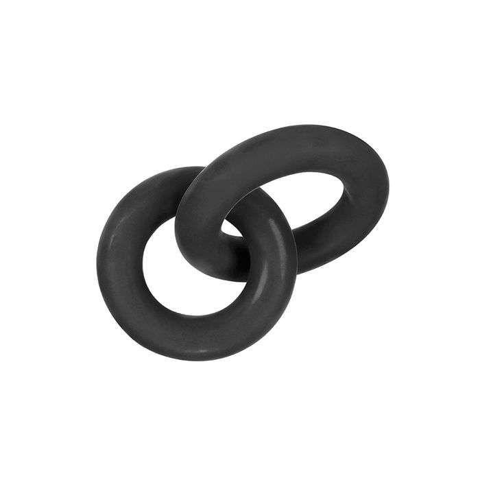 Hunky Junk Duo Linked Cock And Ball Rings Tar Plus Silicone Blend