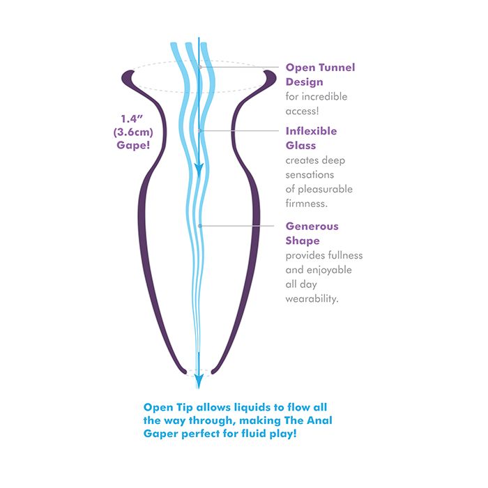 Anal Fantasy Elite Collection Mega Anal Glass Gaper - Clear