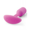 Charger l'image dans la visionneuse de la galerie, B Vibe Plug Anal Ajusté Pondéré 1 55 Grammes Fuchsia Silicone Sans Couture Pour Plénitude Et Confort
