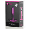 Charger l'image dans la visionneuse de la galerie, B Vibe Plug Anal Ajusté Pondéré 1 55 Grammes Fuchsia Silicone Sans Couture Pour Plénitude Et Confort
