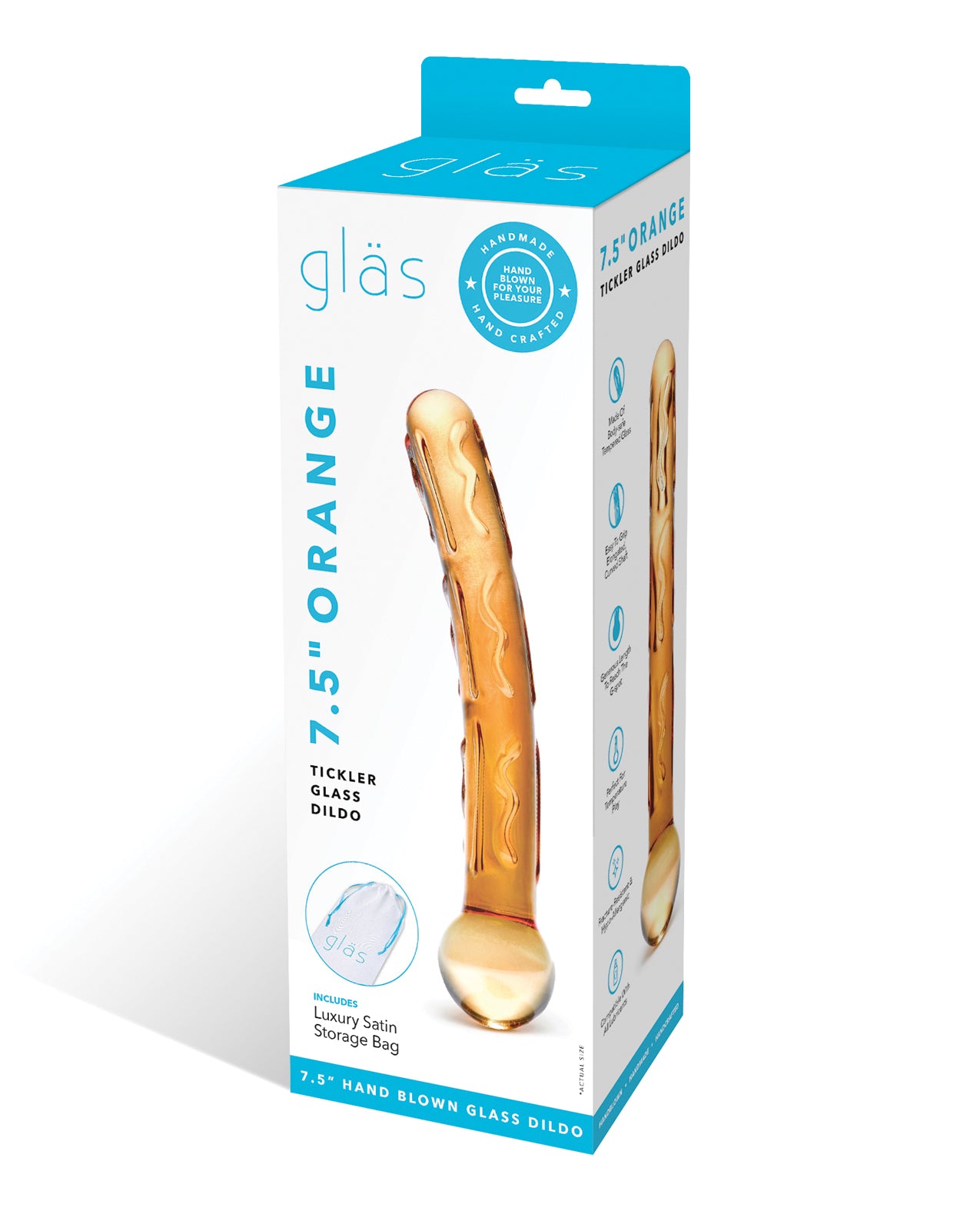Dildo Glas Tickler - Arancione