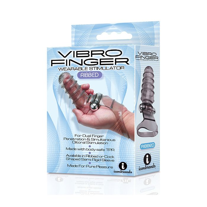 Masajeador de dedos acanalado Vibrofinger 9's - Gris