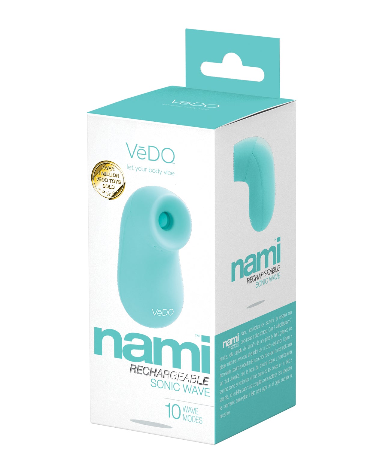 VeDo Nami Rechargeable Sonic Wave - Tease Me Turquoise