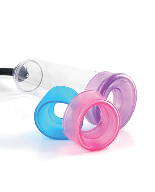 Pump Worx Cock Trainer Pompsysteem met 3 TPR Mouwen