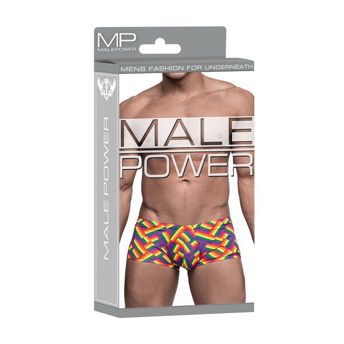 Pride Fest Contoured Pouch Mini Short Rainbow Small