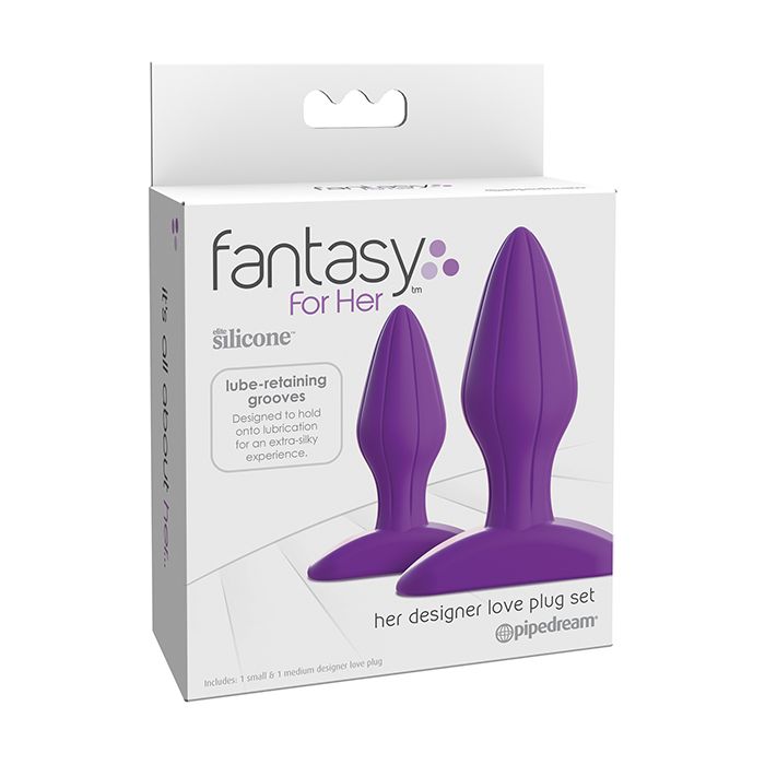 Fantasy For Her Designer Love Plug Set - Purple