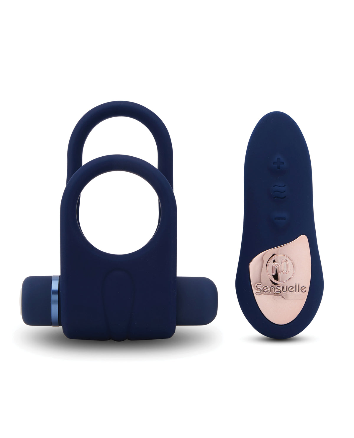 Nu Sensuelle Silicone Remote Control XLR8 Turbo Boost Bullet Ring - Navy