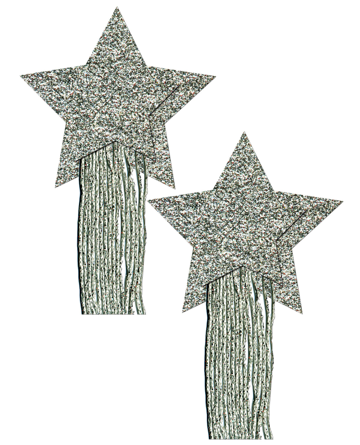Pastease Paillettes Glands Étoiles - Argent Taille Unique