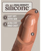 Carica l'immagine nel visualizzatore Galleria, King Cock Elite 8" Dual Density Silicone Cock - Tan
