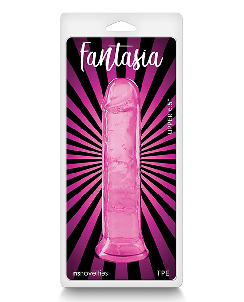 Fantasia Upper 6.5 Inch Dildo Pink Flexible Pleasure Toy For All Lubricants