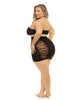 Indlæs billede i gallerifremviser, Pink Lipstick Hold On Tight Halter Bra &amp; Skirt Black QN
