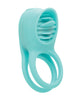 Load image into Gallery viewer, Couple's Enhancers Silicone Rechargeable French Kiss Enhancer - Teal
