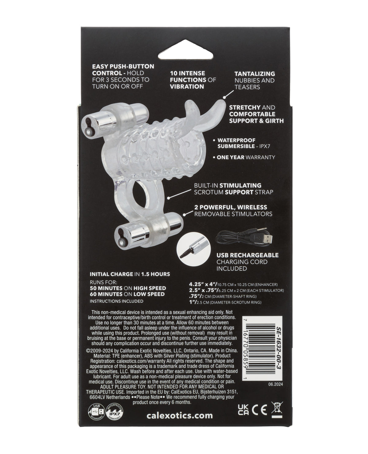 Endless Desires Couples Enhancer Clear Dual Vibrating Bullets