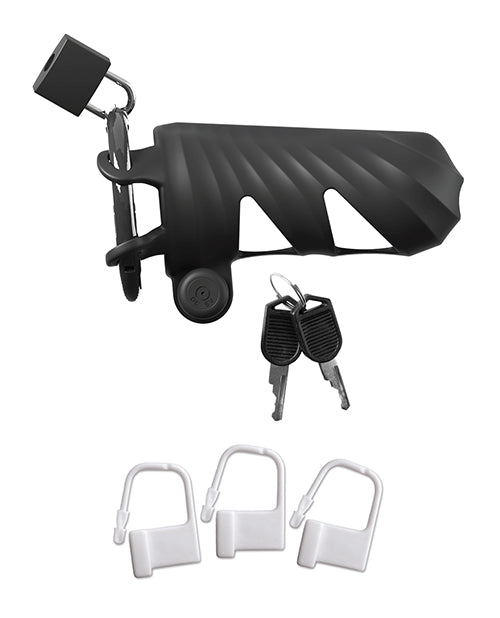 Fantasy C Ringz Remote Controlled Vibrating Cock Blocker Black