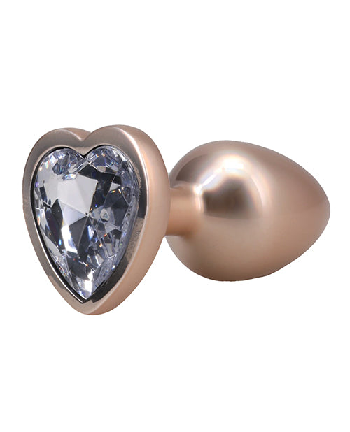 Booty Bling Jeweled Metal Plug Small Gold Anal Toy