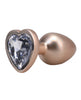 Load image into Gallery viewer, Booty Bling Jeweled Metal Plug Small Gold Anal Toy
