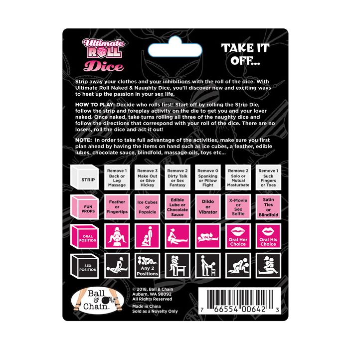 Dadi Ultimate Roll Nudi e Birichini per Giochi Piccanti