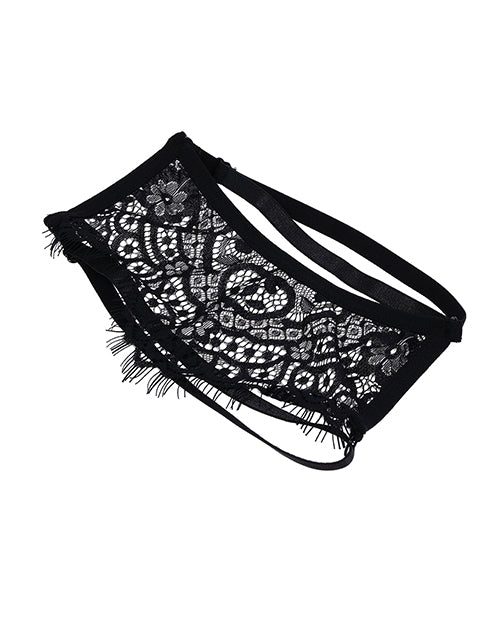 Sex And Mischief Veiled Vision Lace Blindfold For Couples