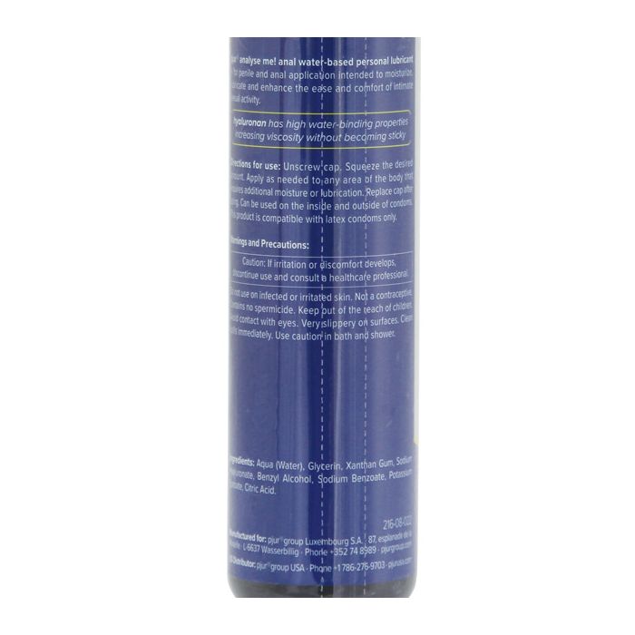 Pjur Analyse Me Lubricante Personal a Base de Agua - Botella de 100 ml