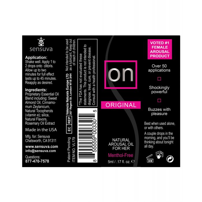 ON Natuurlijke Opwekkingsolie Voor Haar - Originele 5 ml Flesje