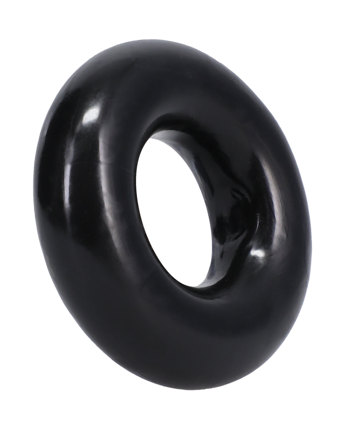 Inel Donut Negru Solid de 3"