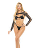 Afbeelding laden in Galerijviewer, Pink Lipstick Shrug Life Bra, G-String &amp; Shrug Black O/S
