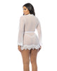 Załaduj obraz do przeglądarki galerii, Provence Short Robe - White 1X/2X
