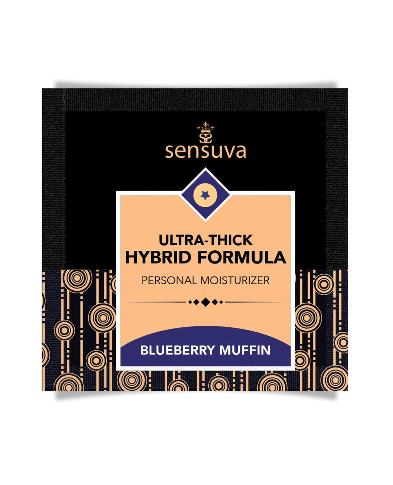 Sensuva Ultra Thick Hybrid Personal Moisturizer Single Use Packet - 6 ml Blueberry Muffin