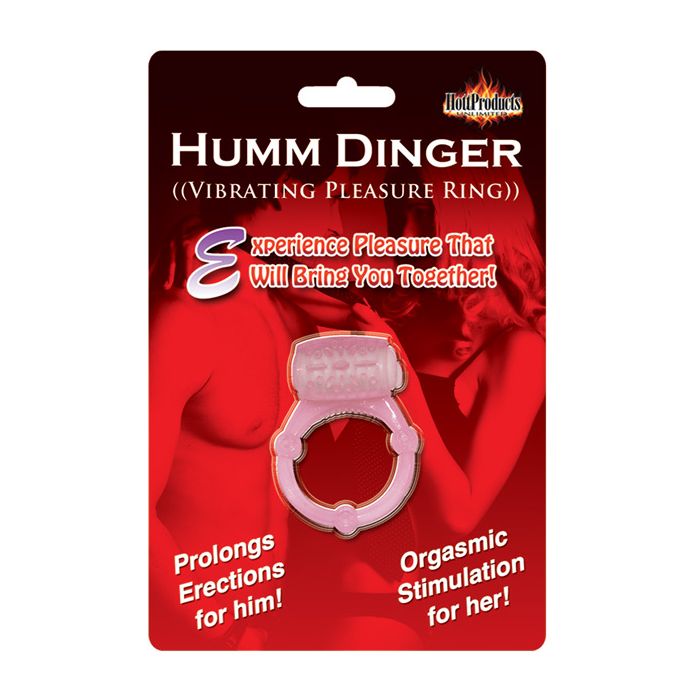 Humm Dinger Vibrating Cockring - Magenta
