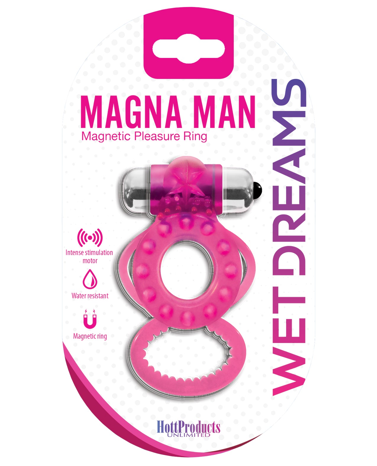 Magna-Man magnetisk ring - Magenta