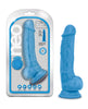 Cargue la imagen en el visor de la galería, Blush Neo Dual Density 7.5 Inch Cock With Balls Neon Blue
