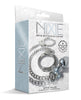 Bild in den Galerie-Viewer laden, Nixie Metal Butt Plug w/Inlaid Jewel &amp; Fur Cuff Set - Silver Metallic
