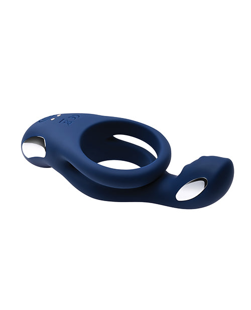 Zero Tolerance Rosy Ring For Cock And Ball Vibrator With Dual Motors Blue