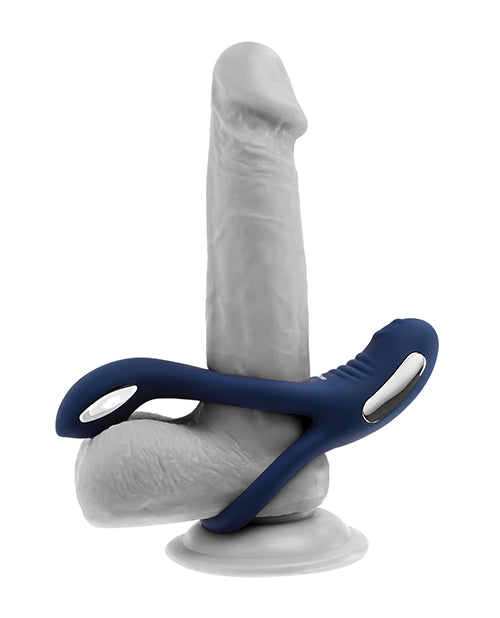Zero Tolerance Rosy Ring For Cock And Ball Vibrator With Dual Motors Blue