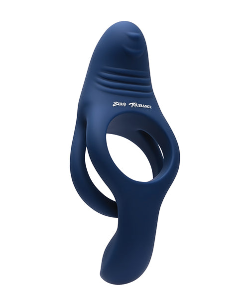 Zero Tolerance Rosy Ring For Cock And Ball Vibrator With Dual Motors Blue