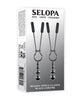 Ladda bilden i Galleri Viewer, Selopa Beaded Nipple Clamps - Black Chrome
