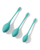 Load image into Gallery viewer, Bluebell Floral 3 Size &amp; Weight Kegel Ball Exercise Set - Blue
