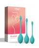 Load image into Gallery viewer, Bluebell Floral 3 Size &amp; Weight Kegel Ball Exercise Set - Blue
