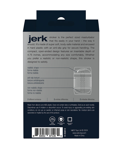 VeDO Jerk Masturbation Sleeve - Black/Clear