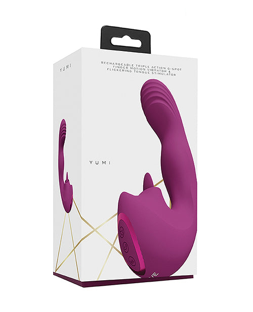 Cargue la imagen en el visor de la galería, Shots Yumi Triple Action G-Spot Vibrator &amp; Stimulator - Pink
